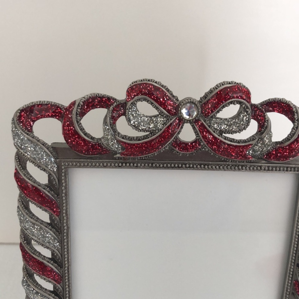 Elegant Silver and Red Picture Frame - Picture 2 of 13
